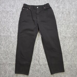 Levis 550 Womens Vintage Jeans 16 MIS L Black USA Cotton Relaxed Tapered 32x30